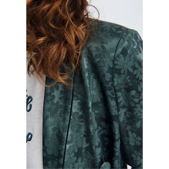 Rag & Bone Satin Jacquard Jarvis Blazer Size 00 - Picture 7 of 8
